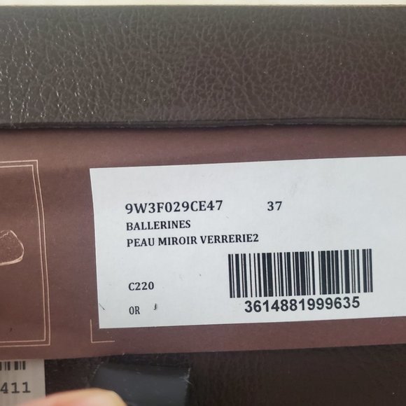 Alaïa Laser-Cut Ballerina Flats ll Peau Miroir Verrerie2 ll Size 37 - Picture 2 of 5